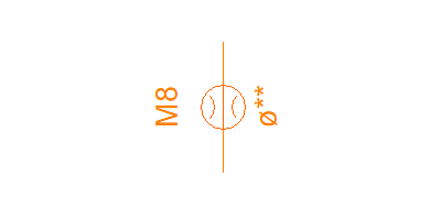 M8 in P port